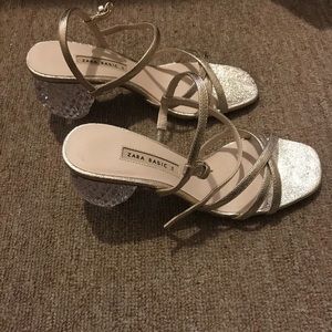 Zara Block Heel Sandal